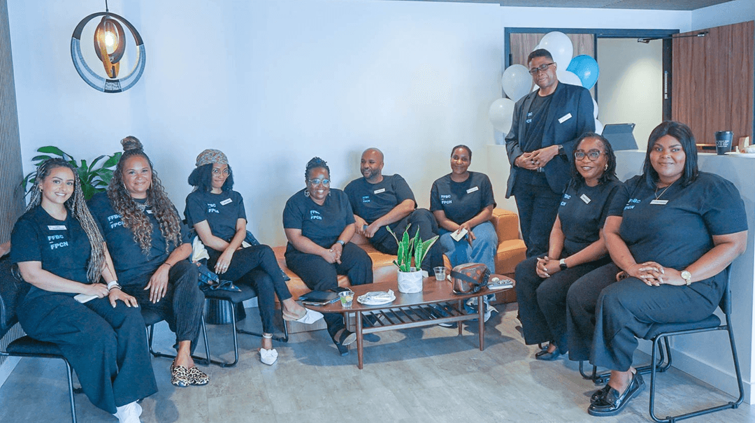 Members of Foundation for Black Communities sit in a circle.